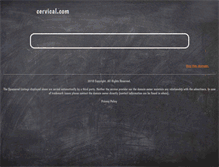 Tablet Screenshot of cervical.com